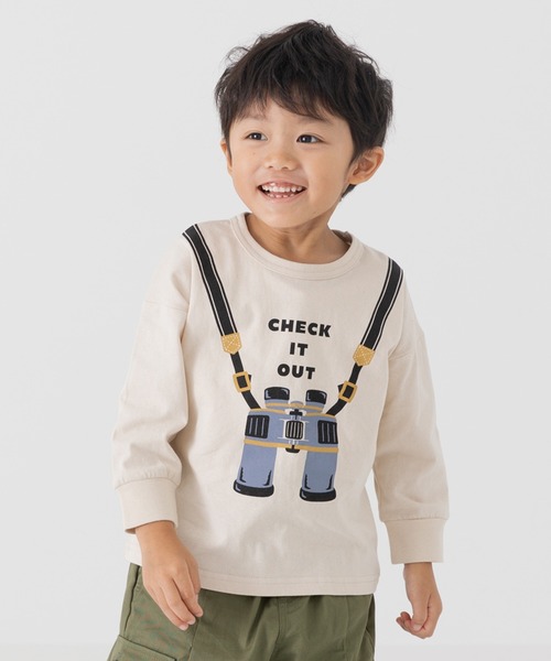 chil2（チルツー）の「プリント 長袖Tシャツ（Tシャツ/カットソー・キッズ・C/D/E/F/A/H/J/K/L/B/G/I・80ｃｍ/90cm/100cm/110cm/120cm/130cm/140cm）」の2枚目の写真