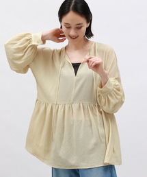 アポリナ　刺繍入りイエローチュニック S アポリナ 刺繍入りイエローチュニック S アポリナ刺繍入り