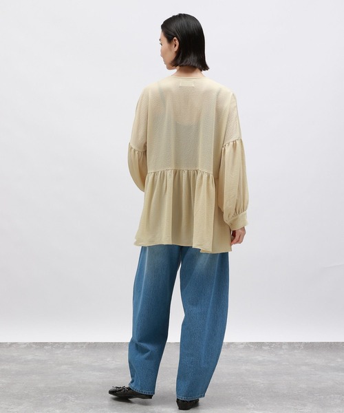 LAKOLE（ラコレ）の「フクレジャガードチュニック / 145410（チュニック・レディース・イエロー系その他/ブラック/アイボリー・FREE）」の16枚目の写真