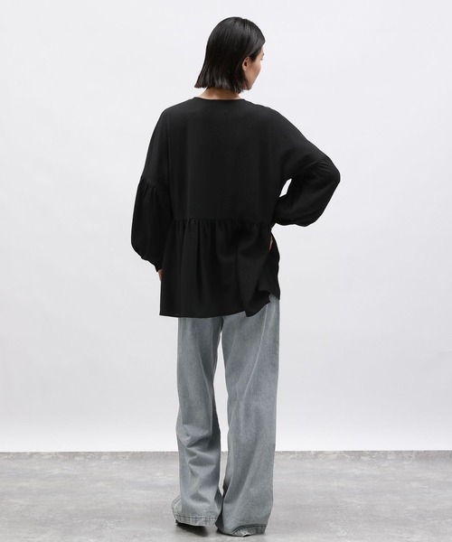 LAKOLE（ラコレ）の「フクレジャガードチュニック / 145410（チュニック・レディース・イエロー系その他/ブラック/アイボリー・FREE）」の11枚目の写真