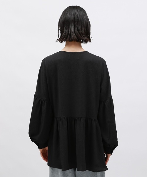 LAKOLE（ラコレ）の「フクレジャガードチュニック / 145410（チュニック・レディース・イエロー系その他/ブラック/アイボリー・FREE）」の22枚目の写真