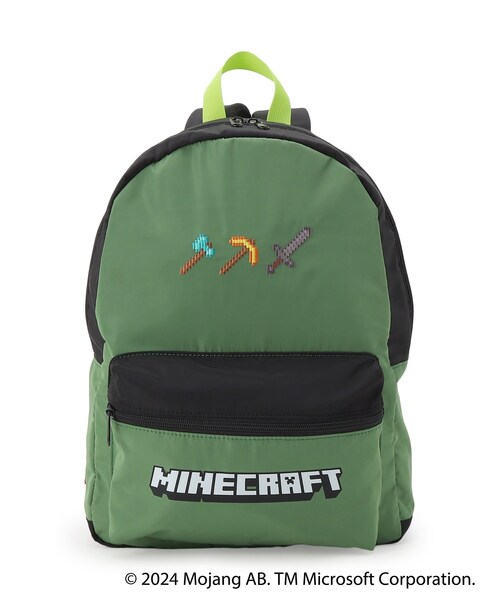 SHOO・LA・RUE(シューラルー)の「◆【マインクラフト】刺繍リュック(バックパック/リュック・キッズ・ブラック/モスグリーン系4・00)」の4枚目の写真