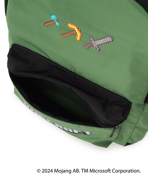 SHOO・LA・RUE(シューラルー)の「◆【マインクラフト】刺繍リュック(バックパック/リュック・キッズ・ブラック/モスグリーン系4・00)」の11枚目の写真