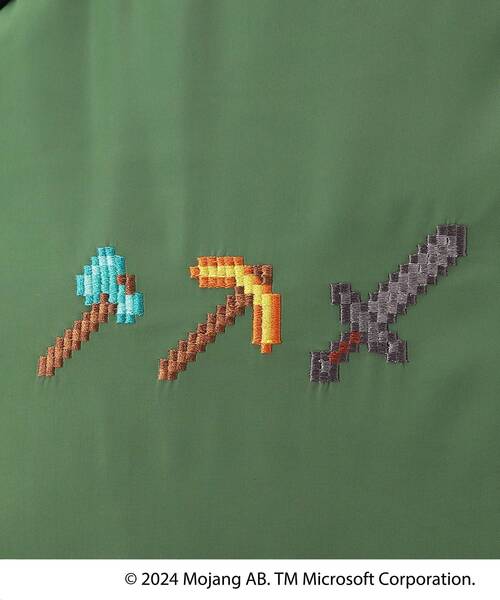 SHOO・LA・RUE(シューラルー)の「◆【マインクラフト】刺繍リュック(バックパック/リュック・キッズ・ブラック/モスグリーン系4・00)」の13枚目の写真