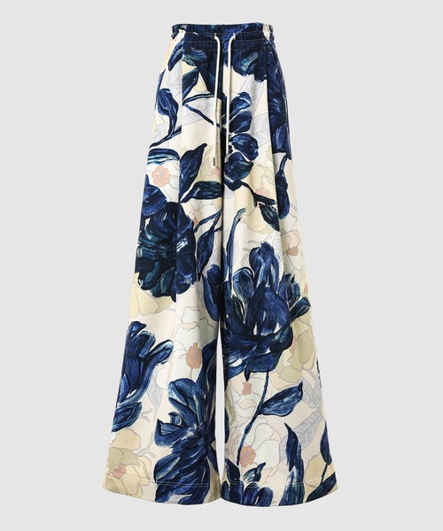 DRIES VAN NOTEN(ドリスヴァンノッテン)の「HADIUM PR 9608 W.K.PANTS BLU(スウェットパンツ・レディース・ブルー・XS)」の1枚目の写真