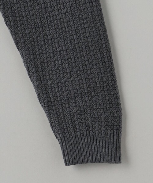 BEAUTY&YOUTH UNITED ARROWS（ビューティーアンドユースユナイテッドアローズ）の「グリッド アゼ 3B ポロニット -ウォッシャブル‐（ニット/セーター・メンズ・ダークグレー/ブラック/その他1・L/M/S/XL）」の20枚目の写真