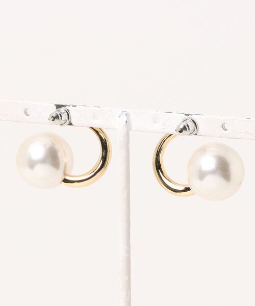 Andemiu（アンデミュウ）の「ビックパールピアス145298（ピアス（両耳用）・レディース・ゴールド/シルバー・FREE）」の7枚目の写真