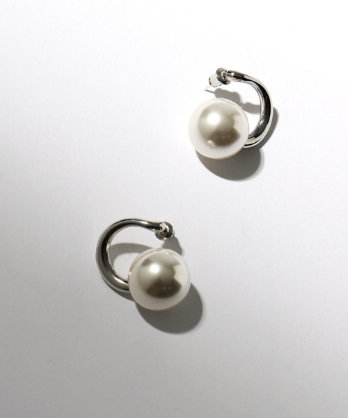 Andemiu（アンデミュウ）の「ビックパールピアス145298（ピアス（両耳用）・レディース・ゴールド/シルバー・FREE）」の12枚目の写真