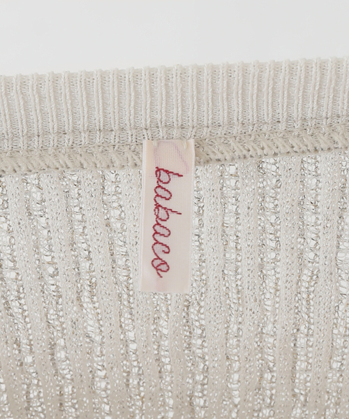 【セール】【babaco/ババコ】Lurex Rib プルオーバー / BA01-TG40（Tシャツ/カットソー）｜EMILY WEEK（エミリーウィーク）
