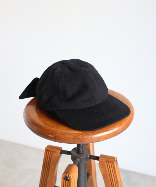 Bonjour Sagan(ボンジュールサガン)の「【Casselini】ウールリボンキャップ(キャップ・レディース・ブラック/グレー・FREE)」の10枚目の写真