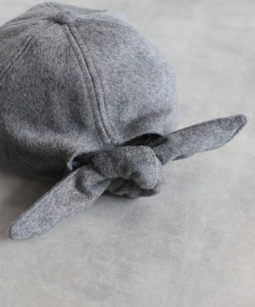 Bonjour Sagan(ボンジュールサガン)の「【Casselini】ウールリボンキャップ(キャップ・レディース・ブラック/グレー・FREE)」の14枚目の写真