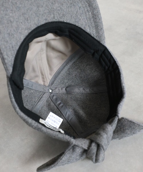 Bonjour Sagan(ボンジュールサガン)の「【Casselini】ウールリボンキャップ(キャップ・レディース・ブラック/グレー・FREE)」の16枚目の写真