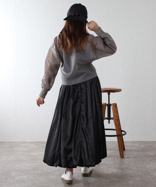 Bonjour Sagan(ボンジュールサガン)の「【Casselini】ウールリボンキャップ(キャップ・レディース・ブラック/グレー・FREE)」の4枚目の写真