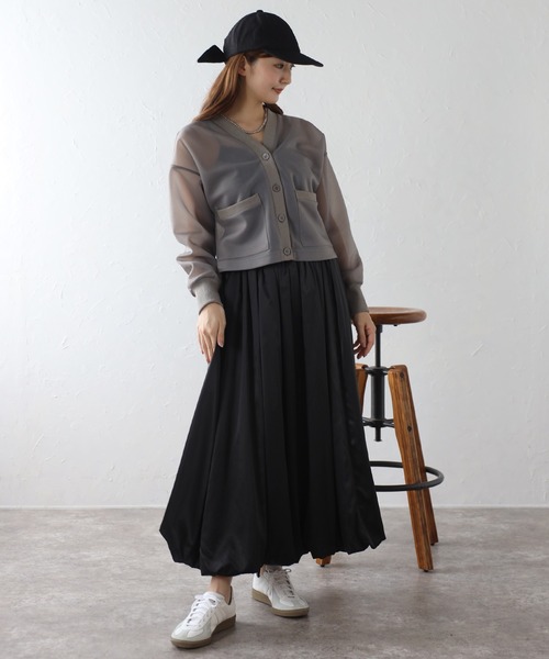 Bonjour Sagan(ボンジュールサガン)の「【Casselini】ウールリボンキャップ(キャップ・レディース・ブラック/グレー・FREE)」の5枚目の写真