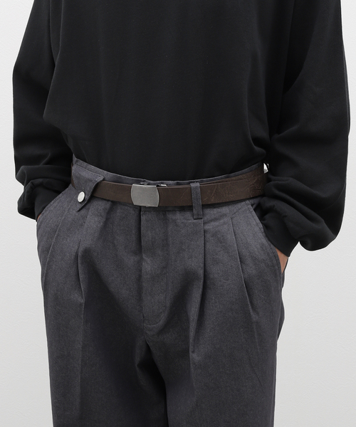 B.C STOCK（ベーセーストック）の「IINHERT GACHA BELT（ベルト・メンズ・ブラック/ブラウン・FREE）」の7枚目の写真