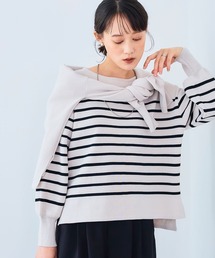 CROSS FUNCTION | 《洗える・タンブル乾燥可》サマ美え スウェットライクバルーンスリーブニット【CROSS FUNCTION/クロスファンクション】(ニット/セーター)