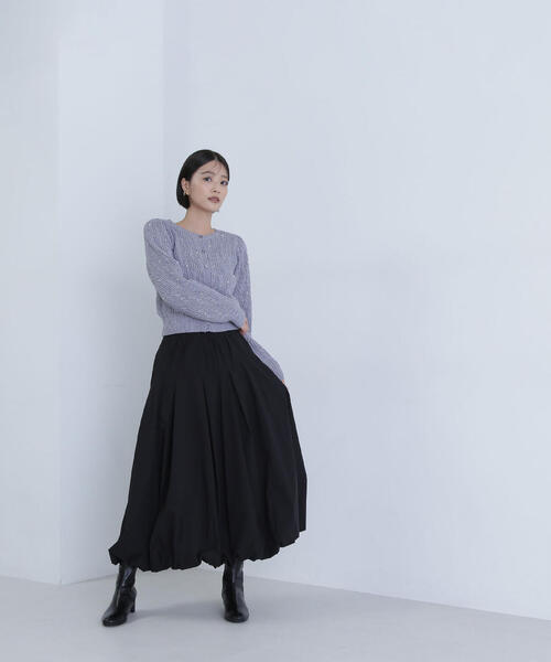 NATURAL BEAUTY BASIC(ナチュラルビューティーベーシック)の「【Oggi掲載】切替タックバルーンスカート(スカート・レディース・オフホワイト/ブラック/カーキ/ベージュ・MEDIUM/SMALL)」の14枚目の写真