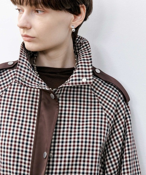 tageechita】チェック柄ハンティングジャケット（ミリタリージャケット