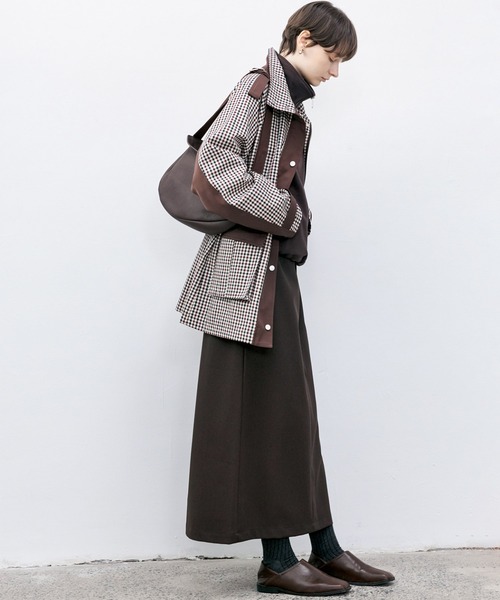 tageechita】チェック柄ハンティングジャケット（ミリタリージャケット