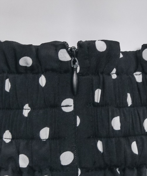clear（クリア）の「ドット柄マーメイドスカート [大人 フェミニン]≪再入荷≫（スカート・レディース・ブラック/オフホワイト・F）」の12枚目の写真