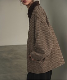 I_am（アイアム）の「2way fur midi check coat / 2wayファーミディ 