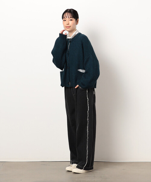 ONIGIRI（オニギリ）の「カラーネップ　モモンガ　ニットカーディガン（カーディガン/ボレロ・レディース・イエロー/アイボリー/ブルー/オレンジ・FREE）」の14枚目の写真