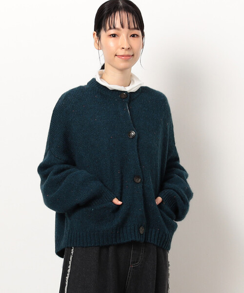 ONIGIRI（オニギリ）の「カラーネップ　モモンガ　ニットカーディガン（カーディガン/ボレロ・レディース・イエロー/アイボリー/ブルー/オレンジ・FREE）」の15枚目の写真