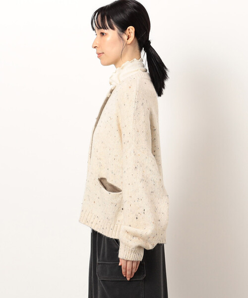 ONIGIRI（オニギリ）の「カラーネップ　モモンガ　ニットカーディガン（カーディガン/ボレロ・レディース・イエロー/アイボリー/ブルー/オレンジ・FREE）」の18枚目の写真