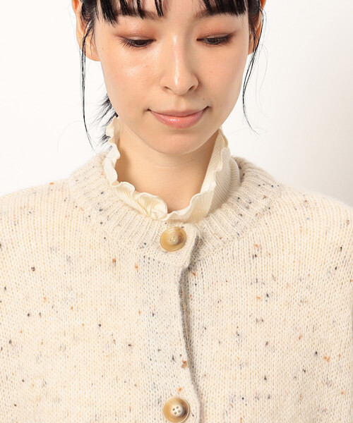 ONIGIRI（オニギリ）の「カラーネップ　モモンガ　ニットカーディガン（カーディガン/ボレロ・レディース・イエロー/アイボリー/ブルー/オレンジ・FREE）」の20枚目の写真