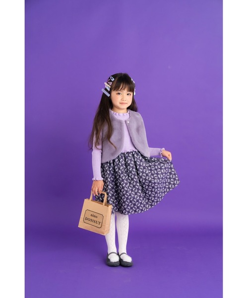 nino（ニノ）の「ファーベスト（ベスト・キッズ・ベージュ/ラベンダー・80-90/90-100/110-120）」の6枚目の写真