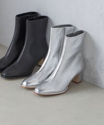 SHIPS | ラム レザー ストレッチ ショート ブーツ(ブーツ)