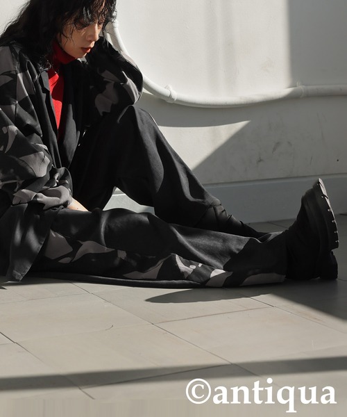 antiqua（アンティカ）の「柄切り替えパンツ（その他パンツ・レディース・ブラック・LARGE/MEDIUM）」の6枚目の写真