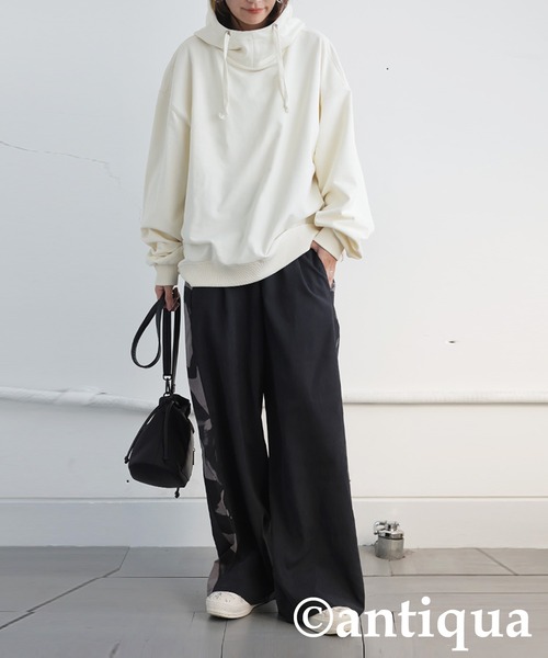 antiqua（アンティカ）の「柄切り替えパンツ（その他パンツ・レディース・ブラック・LARGE/MEDIUM）」の12枚目の写真