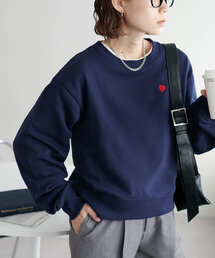 【WEB限定/新色追加】ハート刺繍スウェット