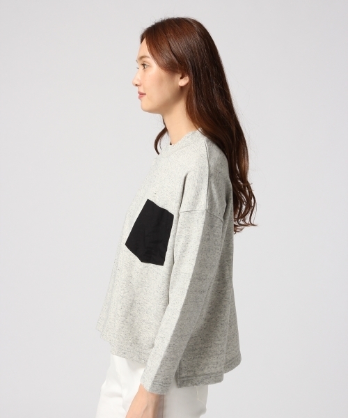 GLOBAL WORK(グローバルワーク)の「ウラケポケツキBOX-プルオーバー長袖/570451(Tシャツ/カットソー・レディース・グレー/ネイビー/ホワイト/その他/カーキ・MEDIUM/LARGE)」の15枚目の写真