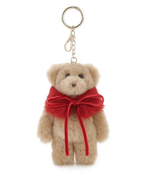 LILY BROWN（リリーブラウン）の「Lily Bearぬいぐるみキーチャーム（キーホルダー・レディース・ライトブルー/ベージュ/ダークグレー/ホワイト/ピンク・FREE）」の4枚目の写真