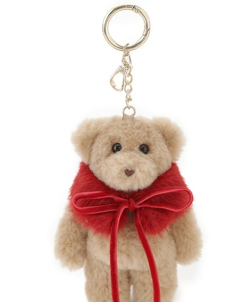 LILY BROWN（リリーブラウン）の「Lily Bearぬいぐるみキーチャーム（キーホルダー・レディース・ライトブルー/ベージュ/ダークグレー/ホワイト/ピンク・FREE）」の10枚目の写真