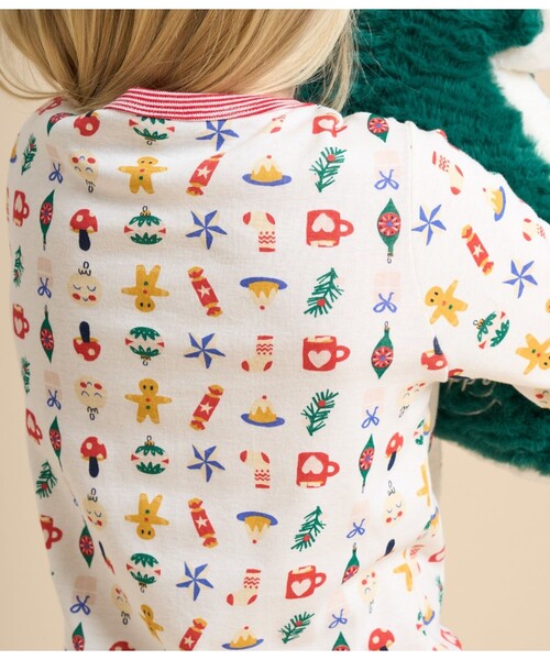 PETIT BATEAU(プチバトー)の「長袖パジャマ(ルームウェア/パジャマ・キッズ・ホワイト系その他・6YEAR/8YEAR/10YEAR/12YEAR)」の3枚目の写真