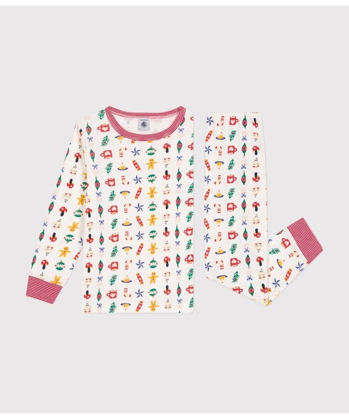 PETIT BATEAU(プチバトー)の「長袖パジャマ(ルームウェア/パジャマ・キッズ・ホワイト系その他・6YEAR/8YEAR/10YEAR/12YEAR)」の6枚目の写真