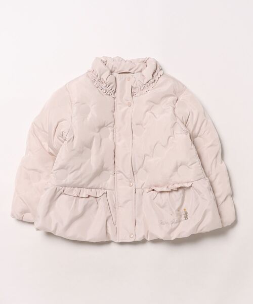 KP（ケーピー）の「水玉エンボス中綿コート(90～130)（ダウンジャケット/コート・キッズ・アイボリー/ライトブルーグレー・90cm/100cm/110cm/120cm/130cm）」の13枚目の写真