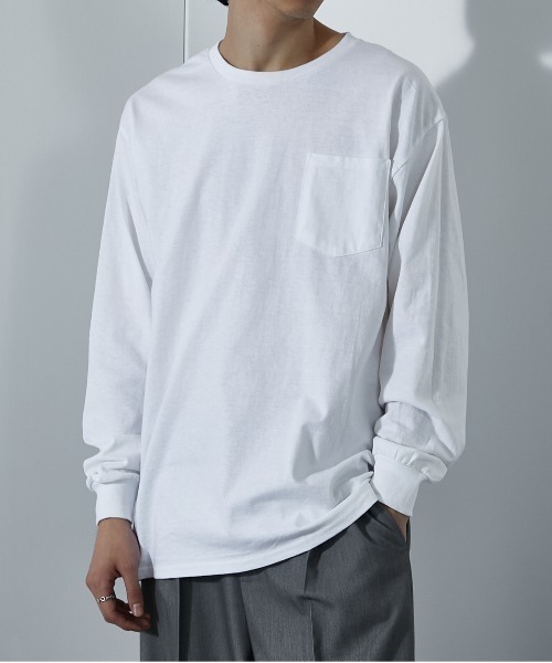 GILDAN(ギルダン)の「【GILDAN】ウルトラコットン スペシャル2パックロングTee MURS(Tシャツ/カットソー・メンズ・その他2/マルチ/ホワイト・L/M)」の4枚目の写真