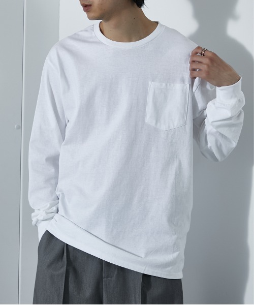 GILDAN(ギルダン)の「【GILDAN】ウルトラコットン スペシャル2パックロングTee MURS(Tシャツ/カットソー・メンズ・その他2/マルチ/ホワイト・L/M)」の6枚目の写真