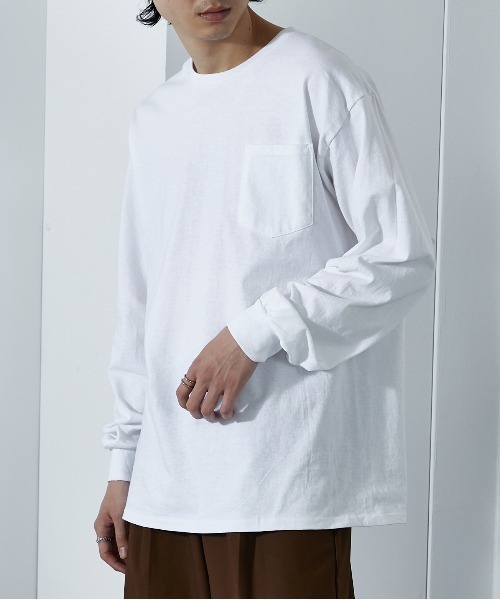 GILDAN(ギルダン)の「【GILDAN】ウルトラコットン スペシャル2パックロングTee MURS(Tシャツ/カットソー・メンズ・その他2/マルチ/ホワイト・L/M)」の10枚目の写真