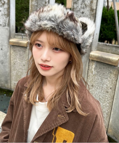 DOUBLE NAME（ダブルネーム）の「ウォッシャブルトラッパーハット（ハット・レディース・グレー/カーキ/ブラック・FREE）」の9枚目の写真