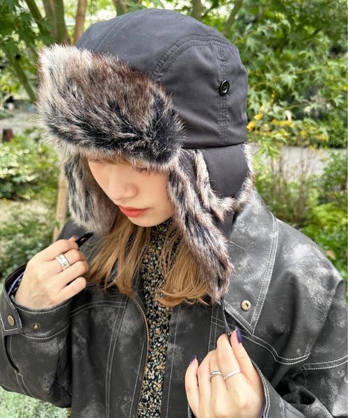 DOUBLE NAME（ダブルネーム）の「ウォッシャブルトラッパーハット（ハット・レディース・グレー/カーキ/ブラック・FREE）」の20枚目の写真