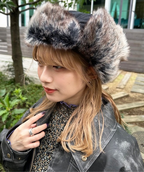 DOUBLE NAME（ダブルネーム）の「ウォッシャブルトラッパーハット（ハット・レディース・グレー/カーキ/ブラック・FREE）」の19枚目の写真