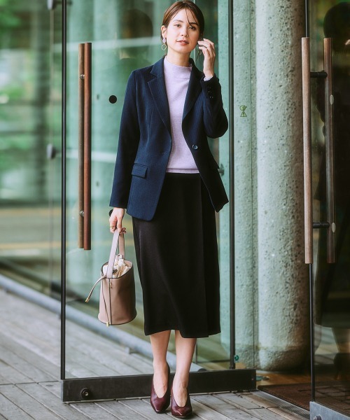 7days Life Styling(セブンデイズライフスタイリング)の「ウール調ヘリンボーンテーラードジャケット(テーラードジャケット・レディース・ブラウン/ネイビー・LL/S/M/L)」の11枚目の写真
