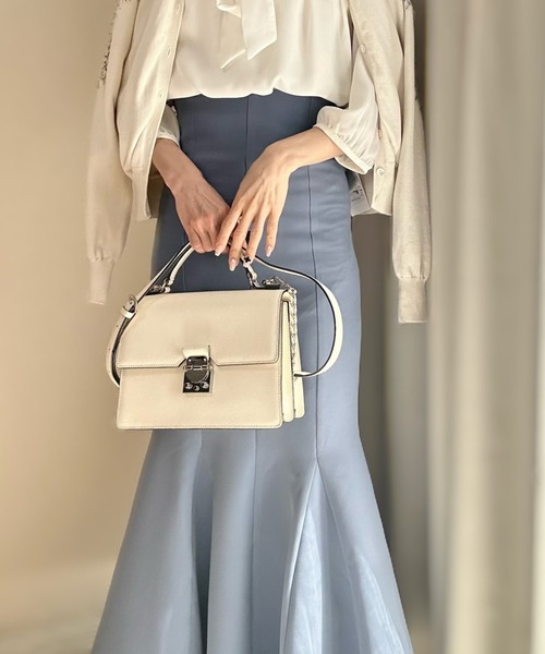 INTER FACTORY（インターファクトリー）の「rei - ハイウエストマーメイドスカート made in INTER FACTORY（スカート・レディース・アイボリー/ブルー・MEDIUM/SMALL）」の21枚目の写真