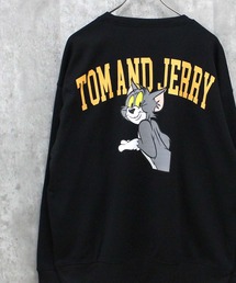 TOM&JERRY トム&ジェリー 裏起毛 ピリング加工 バックプリント BIG スウェット