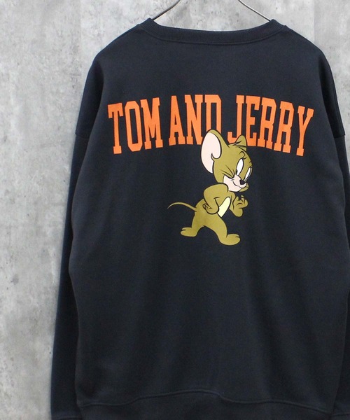 Tom&Jerry(トムアンドジェリー)の「TOM&JERRY トム&ジェリー 裏起毛 ピリング加工 バックプリント BIG スウェット(スウェット・メンズ・チャコール/ブラック/杢グレー/アイボリー系/ベージュ/ネイビー/グレー系/グレー系1/グレー系2/アイボリー系1/ブラック系/ヘザーチャコール/グレイッシュベージュ/グリーン系/グリーン/オートミール・M/L/XL)」の8枚目の写真